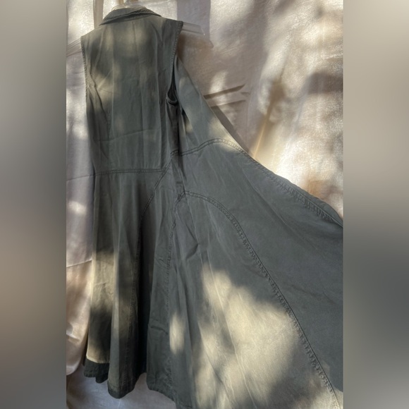 Anthropologie Wrap Dress Olive Green EUC Size 8 - Picture 9 of 16